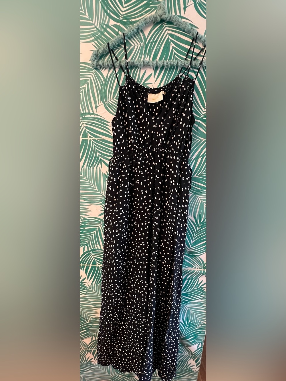 Maeve Anthropologie Finley Black&White Polka Dot Print wide leg Romper  Sz 2